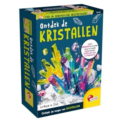 Afbeelding van LISCIANI Ik ben een genie Wetenschap Pocket De van Kristallen Complete set met gereedschappen en handleiding Voor kinderen 7 12 jaar Gemaakt in Italië