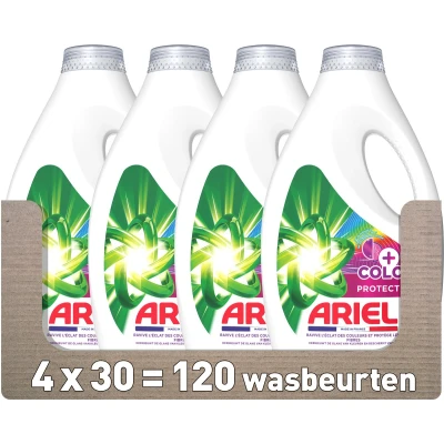 Afbeelding van Ariel Vloeibaar Wasmiddel +Kleurbescherming 4 x 30 Wasbeurten