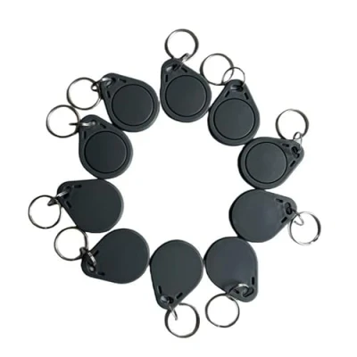 Afbeelding van 13.56mhz RFID Fob Toegangscontrole Tag, ISO 14443A Grijze Kleur (pak van 10)
