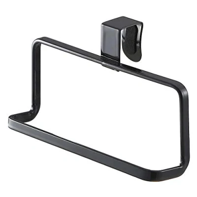 Afbeelding van Yamazaki Deurhaak Tower Theedoekhaak Voor Kastdeur Zwart 16x7x9,5cm