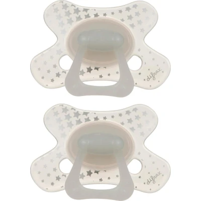 Afbeelding van Difrax Natural Fopspeen 6+ Maanden Glow in the Dark 2 stuks