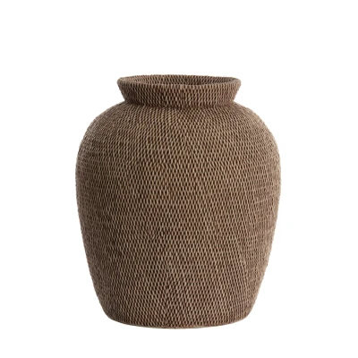 Afbeelding van Light &amp; Living Vaas Vendie Bruin Ø36cm Modern Sinterklaas cadeau cadeautjes vrouw man voor haar hem Sint Kado