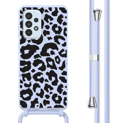 Afbeelding van Samsung Galaxy A33 Hoesje Siliconen en TPU (zacht) imoshion Softcase/Koordhoesje/Backcover Animal Lila Telefoonhoesje