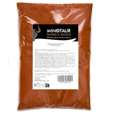 Afbeelding van Minotaur Spices Gerookte paprika 2 x 500 g (1 Kg) Paprikapoeder gerookt Smoked
