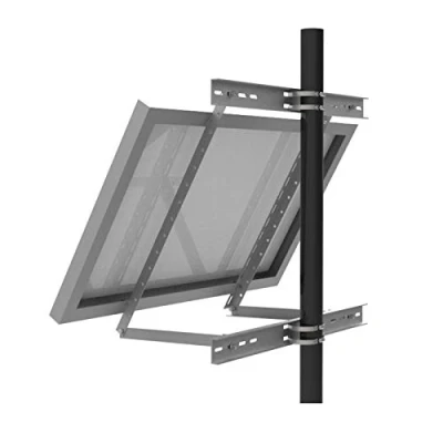 Afbeelding van enjoy solar Aluminium verstelbare masthouder met hellingshoek 30 60 voor enkel paneel, zonnepaneel, geschikt modulebreedte 100 680 mm (inclusief schroeven en moeren).
