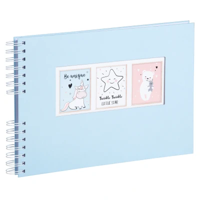 Afbeelding van Alb spiralé 50p blan c 32x22cm Sweet Bleu per 3
