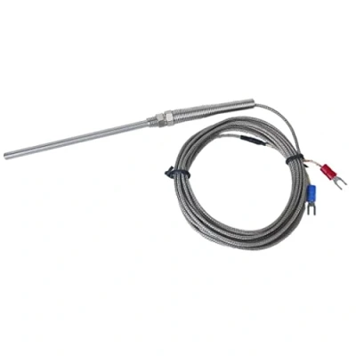 Afbeelding van Sharplace K type thermoelement, thermokoppelsensor, sonde K, temperatuurregelaar, temperatuursensor 0 800 ℃, 100 mm monster, M8 schroefdraad (3 meter)