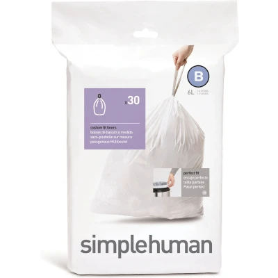 Afbeelding van simplehuman Code B 6L Afvalzakken (30 delig)