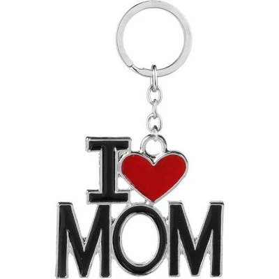 Afbeelding van Knaak Sleutelhanger I Love Mama Moeder Moederdag Cadeau Verjaardag