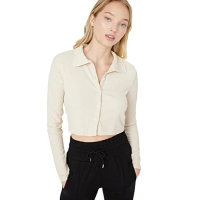 Afbeelding van Trendyol Lila Aansluitende Coltrui/Getextureerde Crop Gebreide Blouse Met Knopen Twoaw22Bz0241
