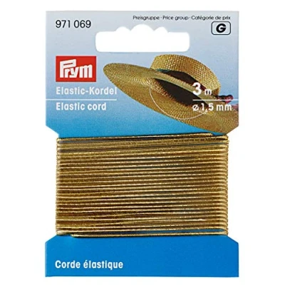 Afbeelding van Prym Goud (1.5mm) Elastisch Koord 1x3m