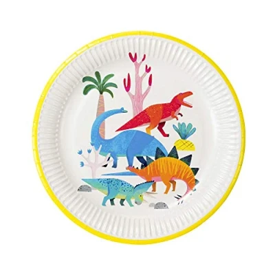 Afbeelding van Talking Tables Dinosaurus wegwerpbord Serviesset Diverse Karton