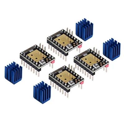 Afbeelding van King Print TMC2208 V3.0 Stepper demper met koellichaam driver, vervangende voor A4988 DRV8825 3D printer (4 stuks)