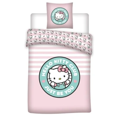 Afbeelding van Hello Kitty Dekbedovertrek, Just be You Eenpersoons 140 x 200 / 65 cm Polykatoen