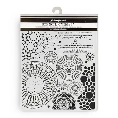 Afbeelding van Stamperia Dikke stencils voor plakboeken, albums, kaarten, bullet journal en meer, flexibel materiaal, gemakkelijk te reinigen, perfect hobby&#039;s, ambachten geschenken (Fortune
