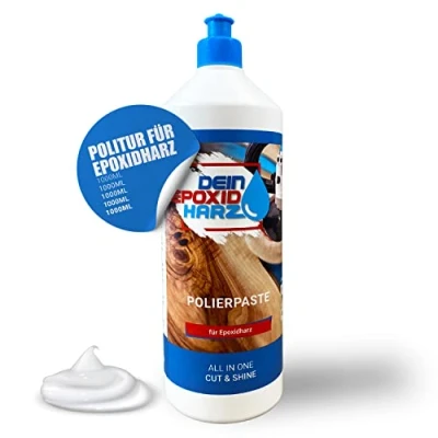 Afbeelding van Polijstpasta voor epoxyhars, 3 in 1 polijstmiddel van professionele kwaliteit, Cut &amp; Shine verwijdert dofheid en microkrassen (1000 ml)