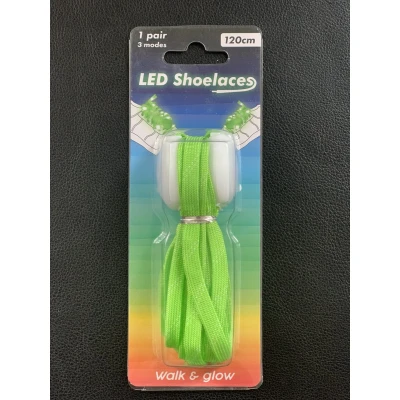 Afbeelding van Lichtgevende Nylon Veters LED Groen