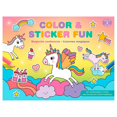 Afbeelding van Deltas Color en Stickerfun magische eenhoorns
