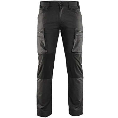 Afbeelding van Blaklader Service werkbroek stretch 1459 1146 Donkergrijs/Zwart C54