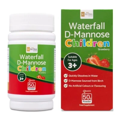 Afbeelding van SC Nutra (Sweet Cures) Waterval D Mannose Children Aardbei Poeder afkomstig van Birch