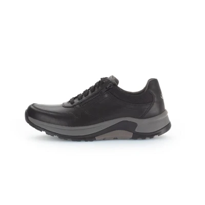 Afbeelding van Pius Gabor Sneakers laag, Heren, Maat: 40, Black Leer en textiel
