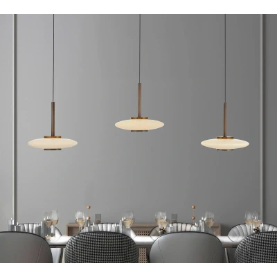 Afbeelding van Paul Neuhaus Hanglamp 3 lichts Pure Vitrum design bruin 2083 34