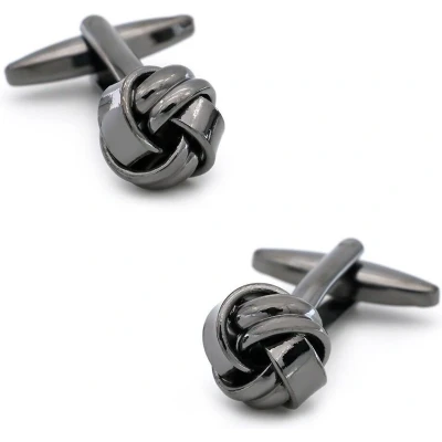Afbeelding van Scheepsknoop Manchetknopen Heren Donker Chroom Cufflinks Cadeau voor Man Mannen Cadeautjes