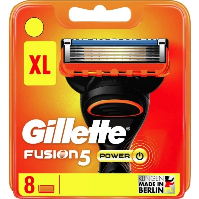 Afbeelding van Gillette Fusion5 Power Scheermesjes Voor Mannen 8 Navulmesjes XL verpakking