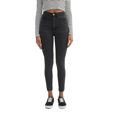 Afbeelding van DeFacto Dames Jean stijlvolle broek modieuze jeggings en comfortabele jeansbroek voor vrouwen jeans dames, antraciet, 30