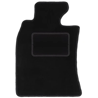 Afbeelding van Wielganizator Zwarte pasvorm bestuurdersmat, geschikt voor: Mini Cooper One R50 Hatchback (2001 2007) deurmat bestuurderszijde velours automatten