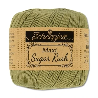 Afbeelding van Frida&#039;s Wollhaus Scheepjes Maxi Sugar Rush 50 g haakgaren, filethaken katoen, 87 kleuren (395 willow)