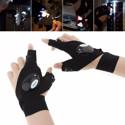 Afbeelding van zaklamp Handschoen Repareren Vingerlicht Vissen Magische riem Vingerhandschoen LED voor kamperen Wandelen