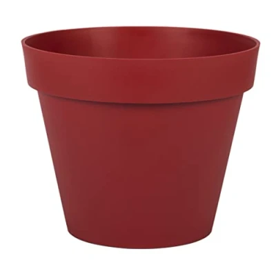 Afbeelding van Bloempot Toscane kunststof rood D30 x H26 cm Plantenpotten