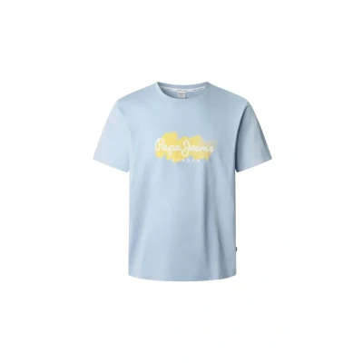 Afbeelding van Pepe Jeans Print Milton TEE Tshirt print, Heren, Maat: XL, Soho blue