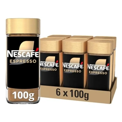 Afbeelding van Nescafé Gold Espresso oploskoffie 6 potten à 100 gram