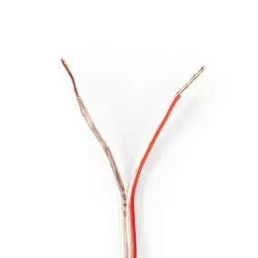 Afbeelding van Luidsprekerkabel op rol 100 meter (0.75 mm², Transparant)
