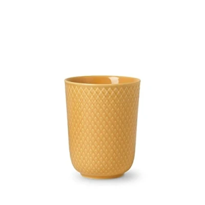 Afbeelding van Lyngby Porcelain Rhombe Color beker 33cl geel