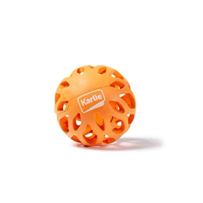 Afbeelding van Karlie 521605 rasterbal van rubber kokos, oranje, 8 x 16, 5 cm, S, oranje