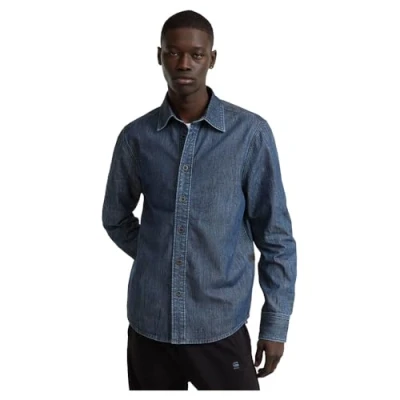 Afbeelding van G STAR Regular Overhemd, Heren, Maat: XXL, Worn in sea stone