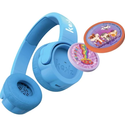 Afbeelding van Kekz Starter Set Premium On Ear headset Kinderen Blauw Volumebegrenzing