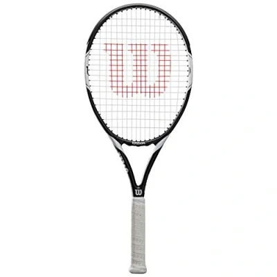 Afbeelding van Wilson Federer Team 105 WRT30730U1 Tennisracket, uniseks, voor beginners en vrijetijdsspelers, greepdikte L1, wit/zwart