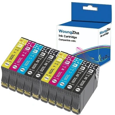 Afbeelding van Teng 10X 502XL inktcartridges voor Epson 502 XL, compatibel met Expression Home XP 5100 5105, Workforce WF 2860DWF 2865DWF 2860 2865