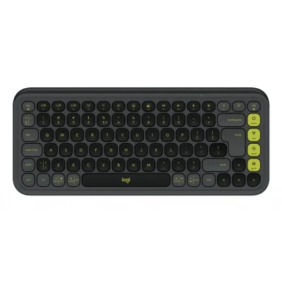 Afbeelding van Logitech POP Icon Keys Draadloos Toetsenbord Bluetooth Qwerty US Graphite Green