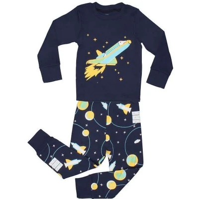 Afbeelding van Elowel Jongens Raket Pyjama set 100% katoen (maat 98/3 jaar)