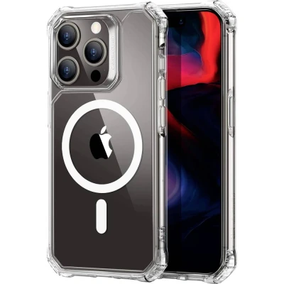 Afbeelding van ESR Air Armor HaloLock Case Backcover Apple iPhone 15 Pro Transparant MagSafe compatible