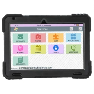 Afbeelding van FACILOTAB XXL WiFi 128 GB Android 13 Zeer groot scherm Versterkte beschermhoes Vereenvoudigde tablet voor senioren