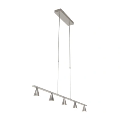 Afbeelding van Steinhauer Hanglamp Vortex 5 lichts L 120 cm mat chroom
