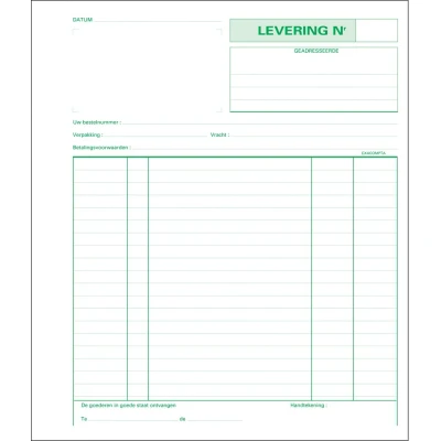 Afbeelding van Exacompta Leveringen, Ft 21 X 18 Cm, Tripli (50 3 Vel), Nederlandstalig Bedrijfsformulieren