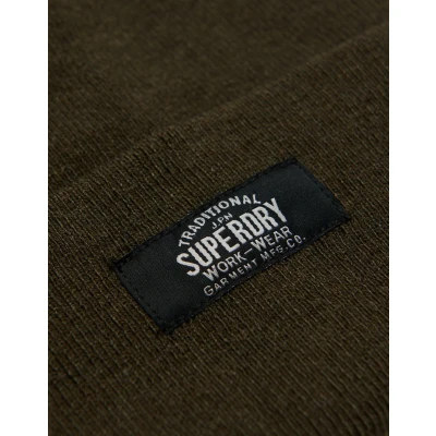 Afbeelding van Superdry Classic Muts, Dames, Maat: One Size, Olive green marl