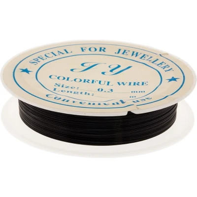 Afbeelding van Ijzerdraad (0.4 mm) Black (12 meter)